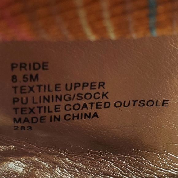 Steve Madden Womens Pride Colorful Stripe Cork Wedge Sandals Size 8.5 - Picture 11 of 11